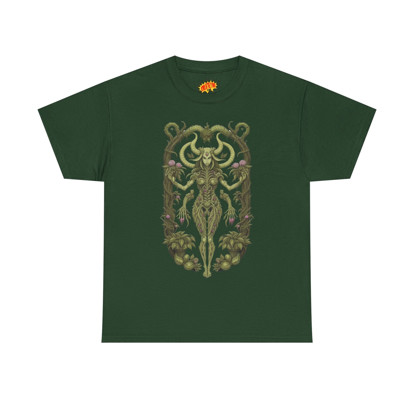 Dryad Flower Succubus Heavy Cotton Forest Dweller Tee Shirt *Multiple Colors*