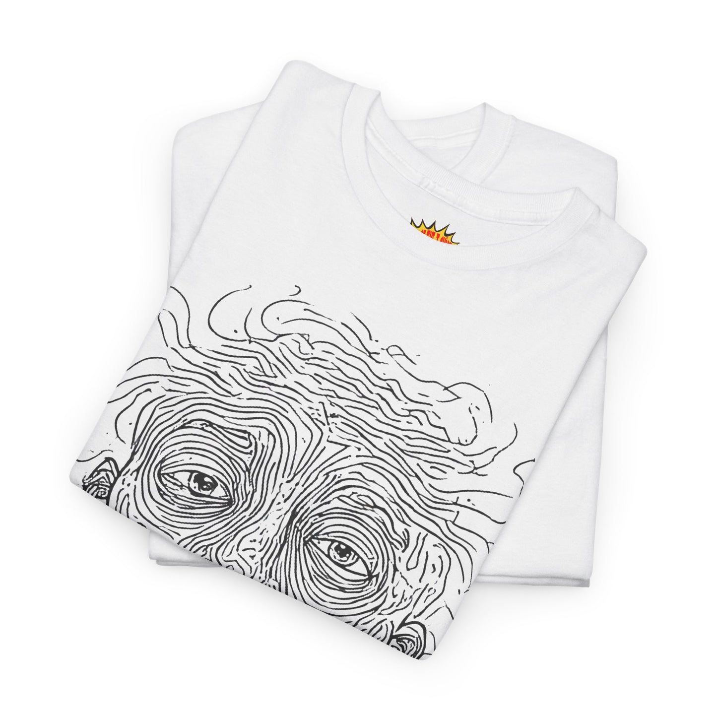 Graphic Line Art Portrait Tee Shirt *Multiple Colors*