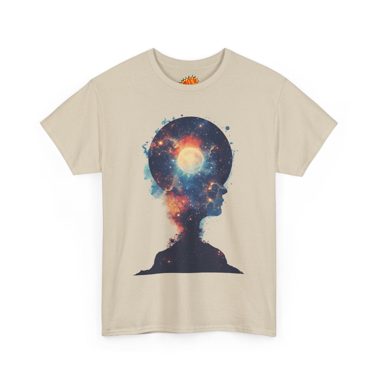 Abstract Galaxy Nebula Art w/Face Graphic Tee Shirt *Multiple Colors*