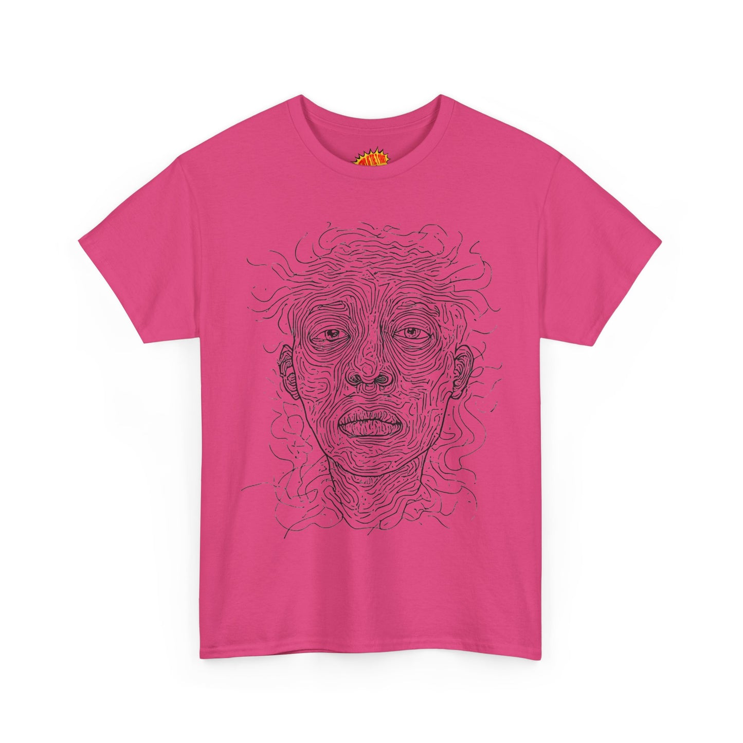 Graphic Line Art Portrait Tee Shirt *Multiple Colors*