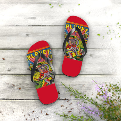 Planet Comics #2 Flip Flops Red *Multiple Sizes Available*