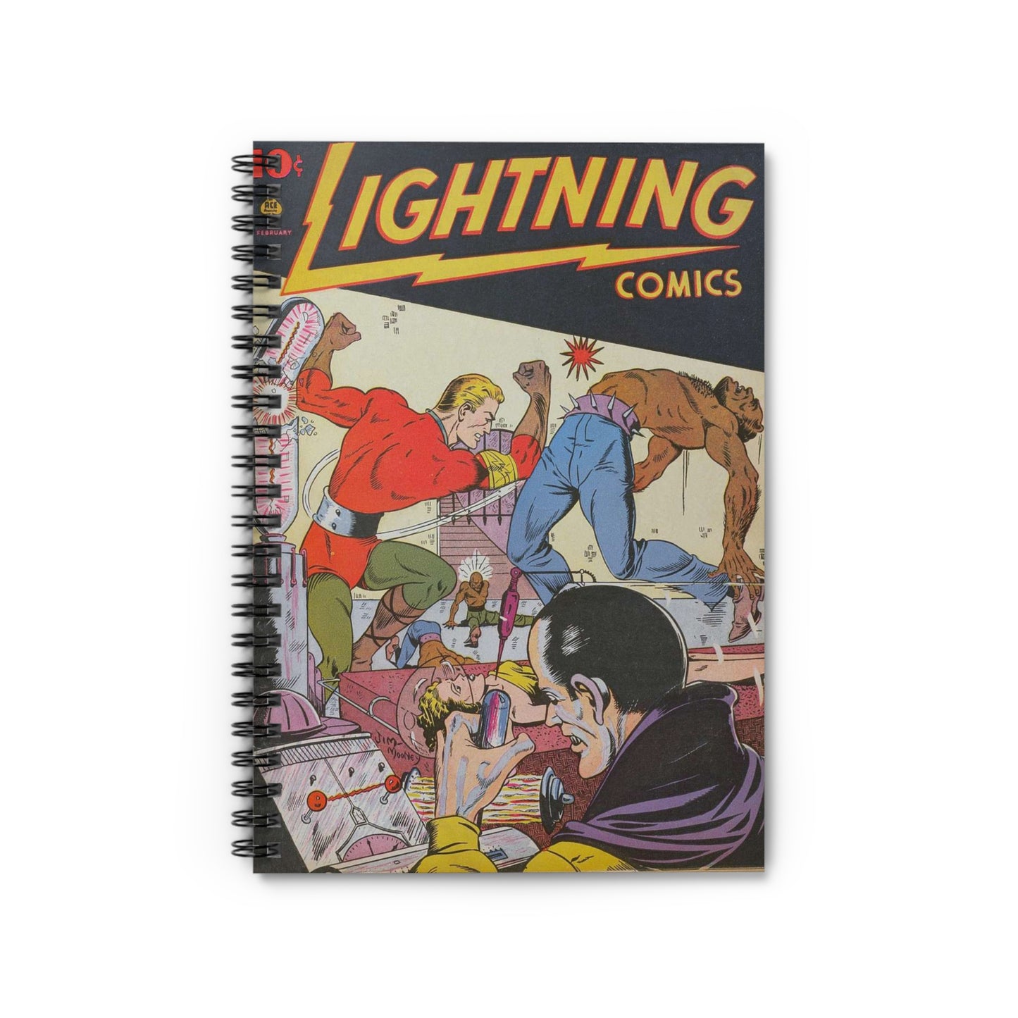 Lightning Comics February Spiral Notebook