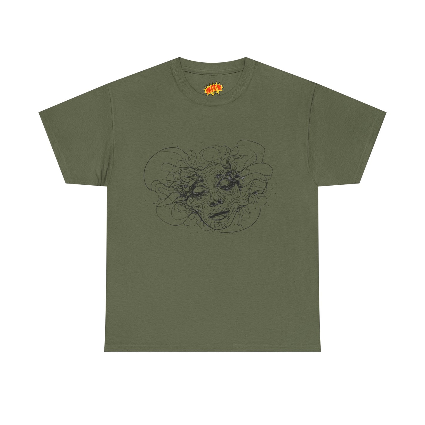 Abstract Face Line Drawing Graphic Art Tee Shirt *Multiple Colors*