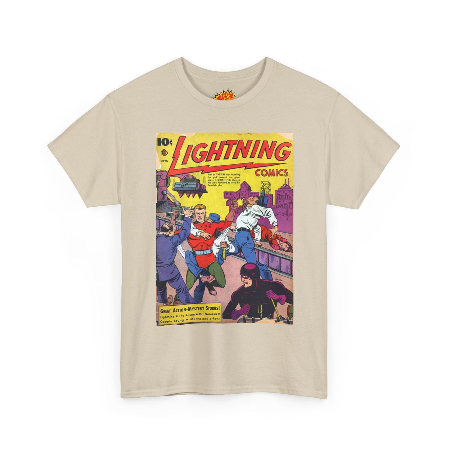 Lightning Comics April Comic Tee Shirt *Multiple Colors*