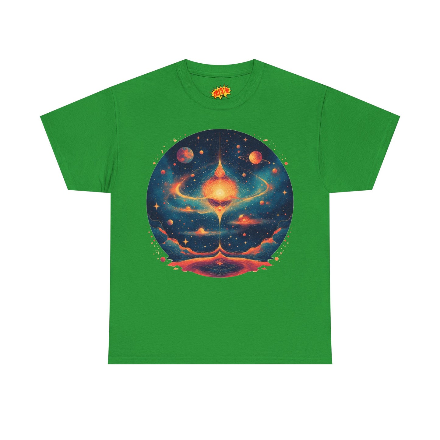 Round Galaxy w/Planets Graphic Tee Shirt *Multiple Colors*