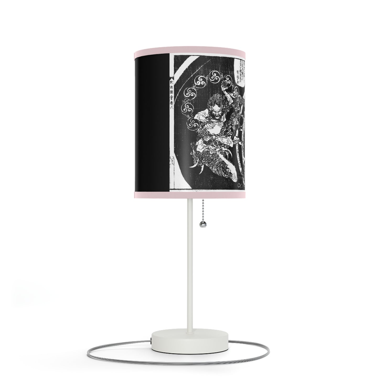 Destruction by Hokusai Japanese Woodcut Lamp