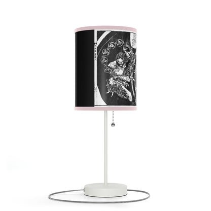 Destruction by Hokusai Japanese Woodcut Lamp