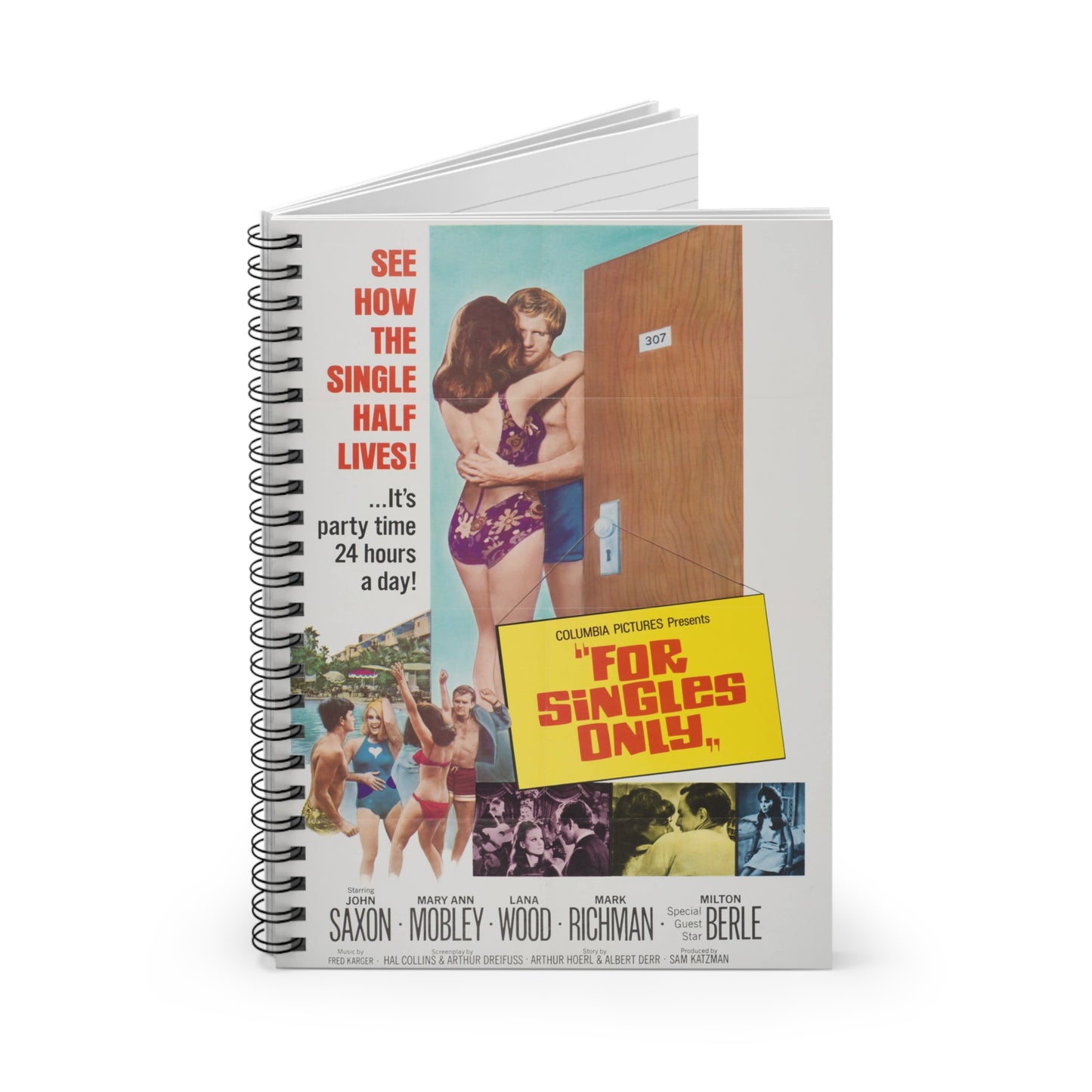 For Singles Only - Vintage Movie Poster Notebook