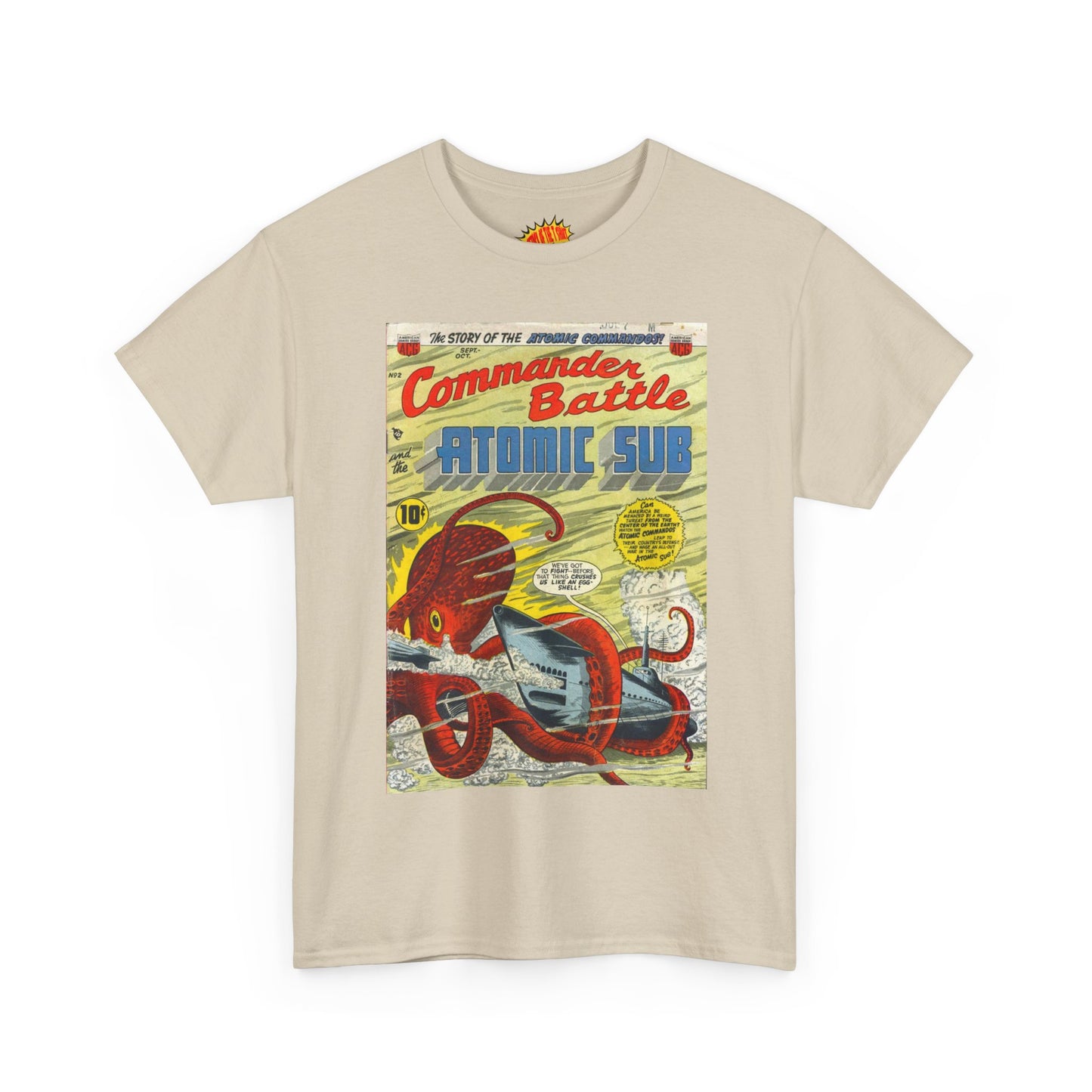 Commander Battle Atomic Sub No. 2 Comic Tee Shirt *Multiple Colors*