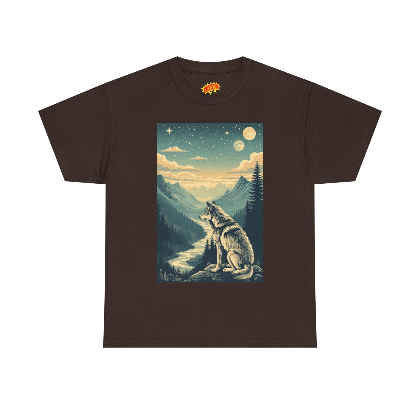 Mountain Wolf Scene T-Shirt *Multiple Colors*