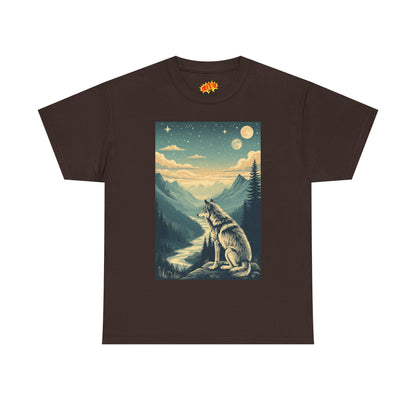 Mountain Wolf Scene T-Shirt