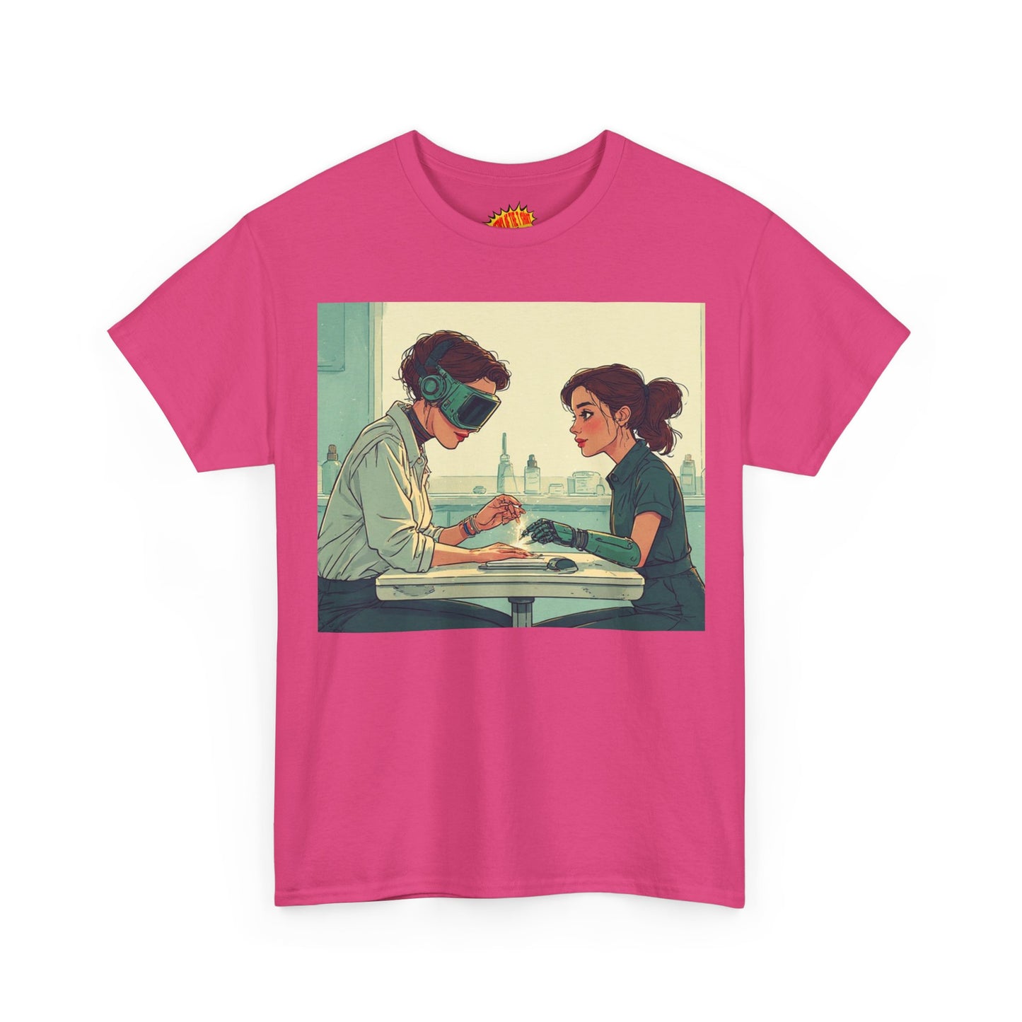 Pastel Robot Hands Manicure Scene T-Shirt *Multiple Colors*
