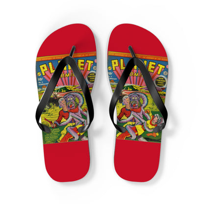 Planet Comics #2 Flip Flops Red *Multiple Sizes Available*