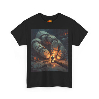 Anime Factory Welder w/Giant Robot Mech Hand T-Shirt