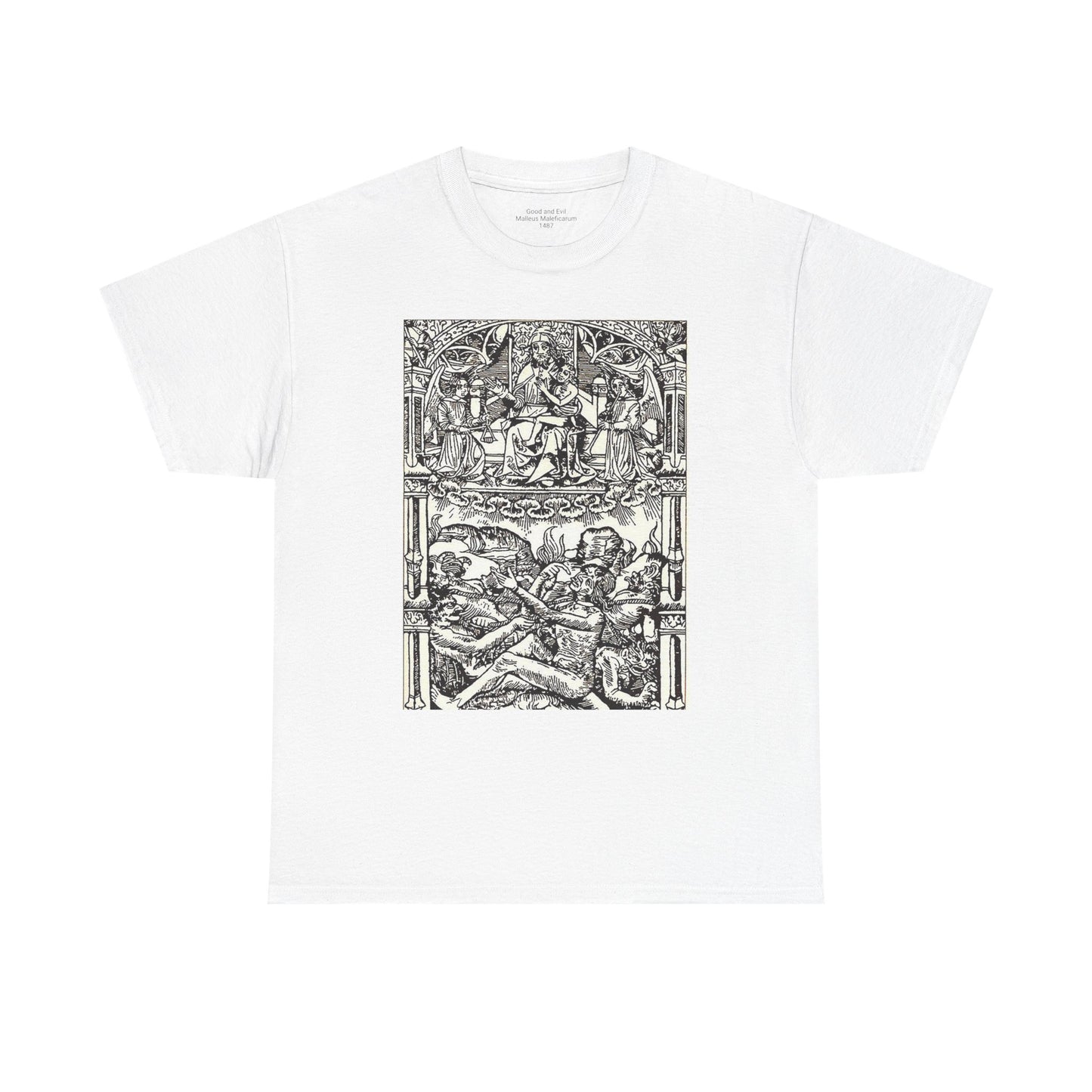 Good and Evil - Malleus Maleficarum, 1487. Heavy Cotton Tee *Many Sizes/Colors*