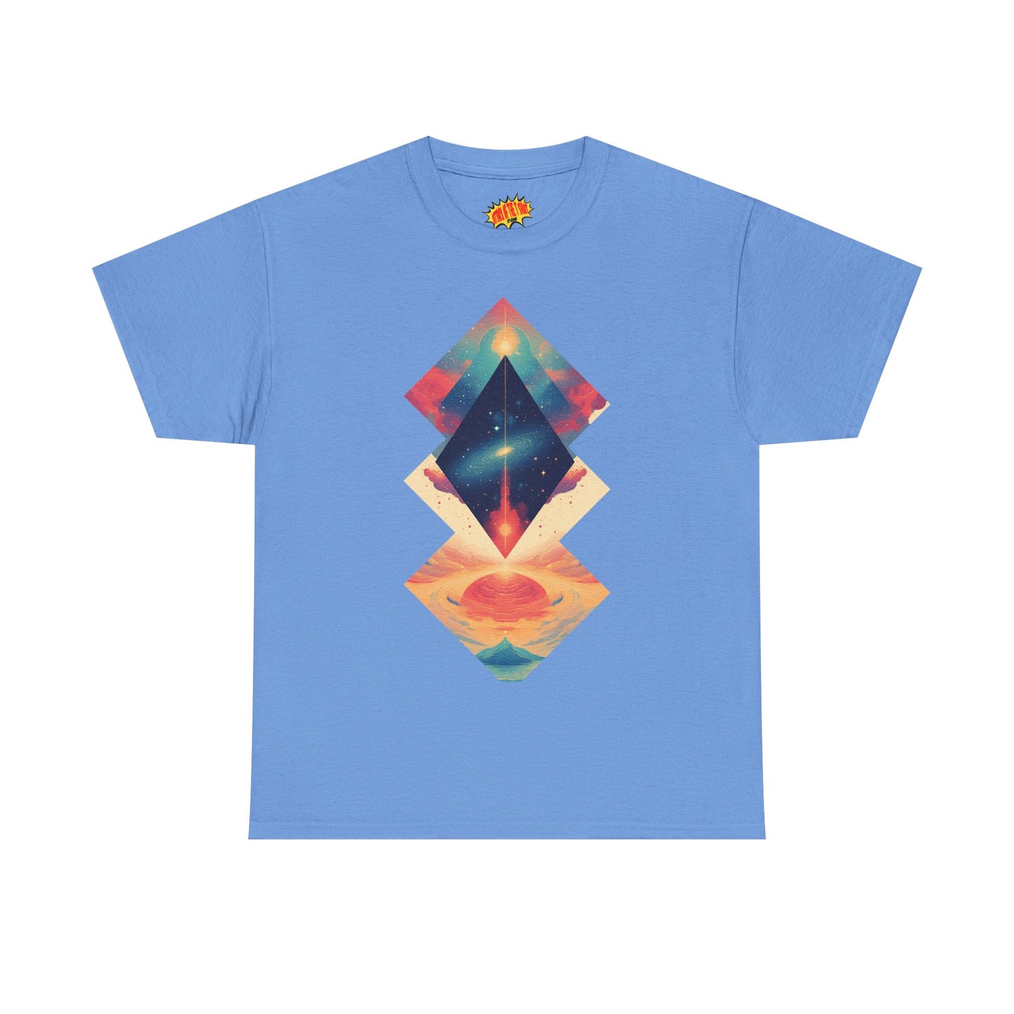 Geometric Shape Galaxy Graphic Space Art Tee Shirt *Multiple Colors*