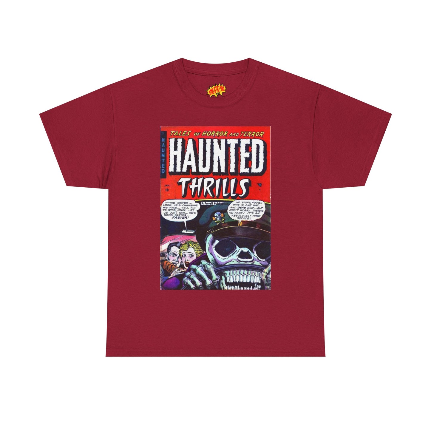 Haunted Thrills January Comic Tee Shirt *Multiple Colors*