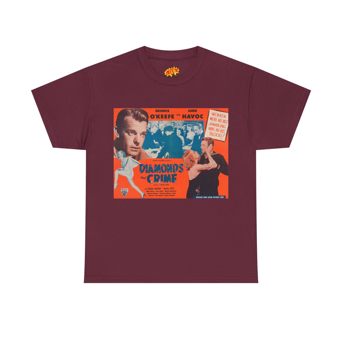 Diamonds and Crime Movie Poster T-Shirt *Multiple Colors*