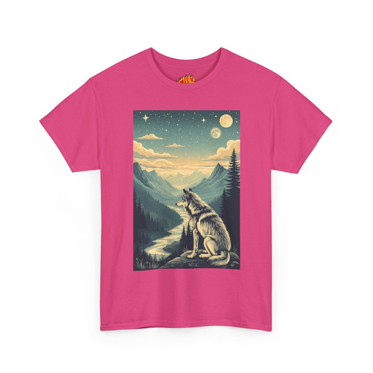 Mountain Wolf Scene T-Shirt *Multiple Colors*