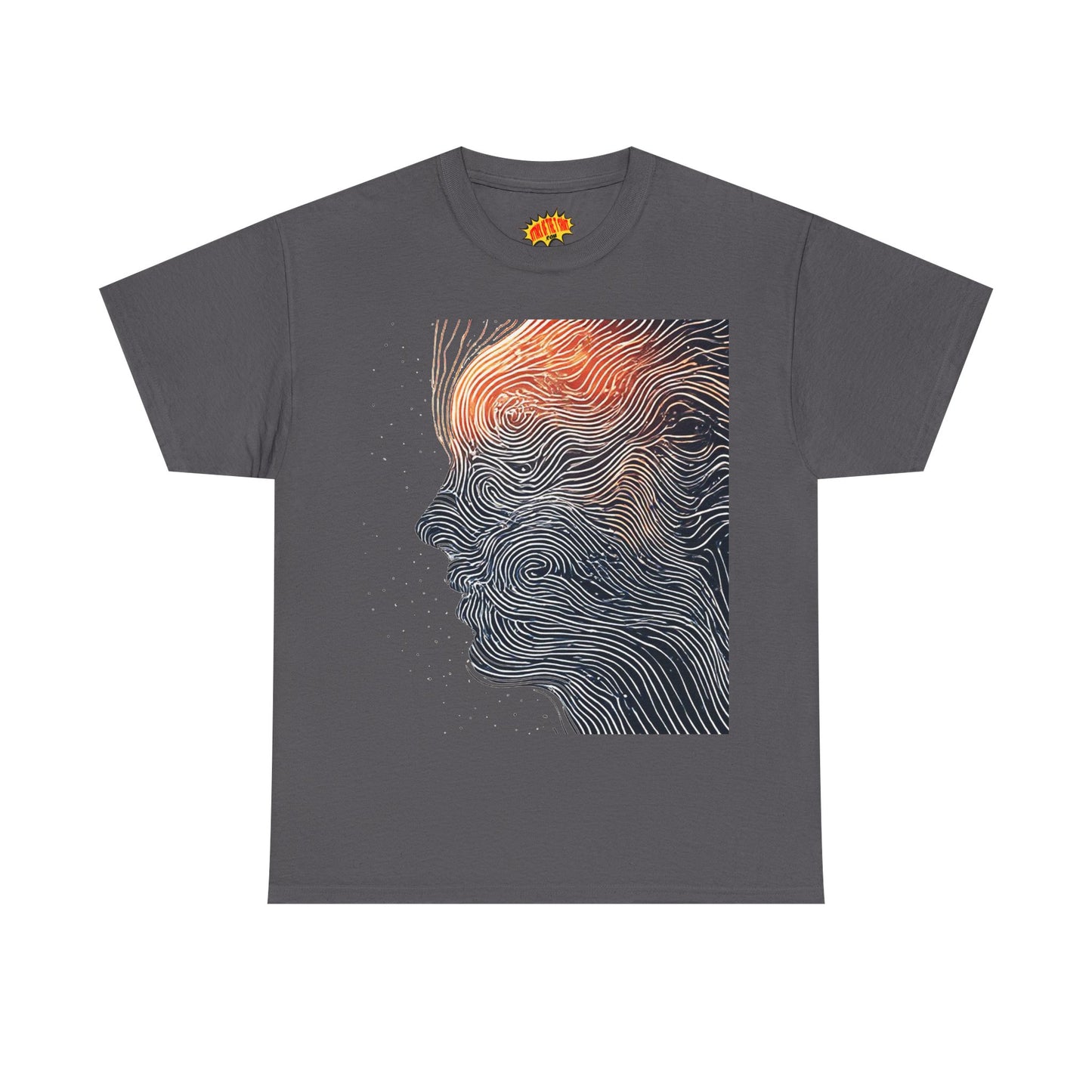 Line Drawing Face Graphic Art Tee Shirt *Multiple Colors*