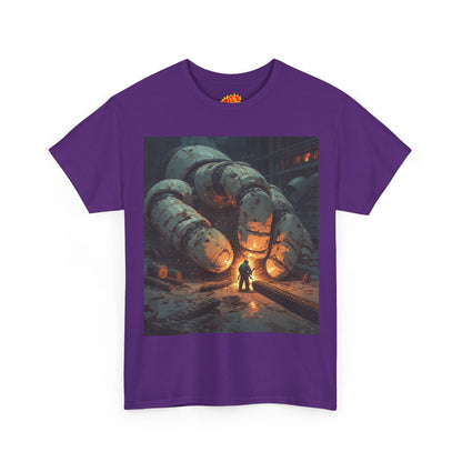 Anime Factory Welder w/Giant Robot Mech Hand T-Shirt