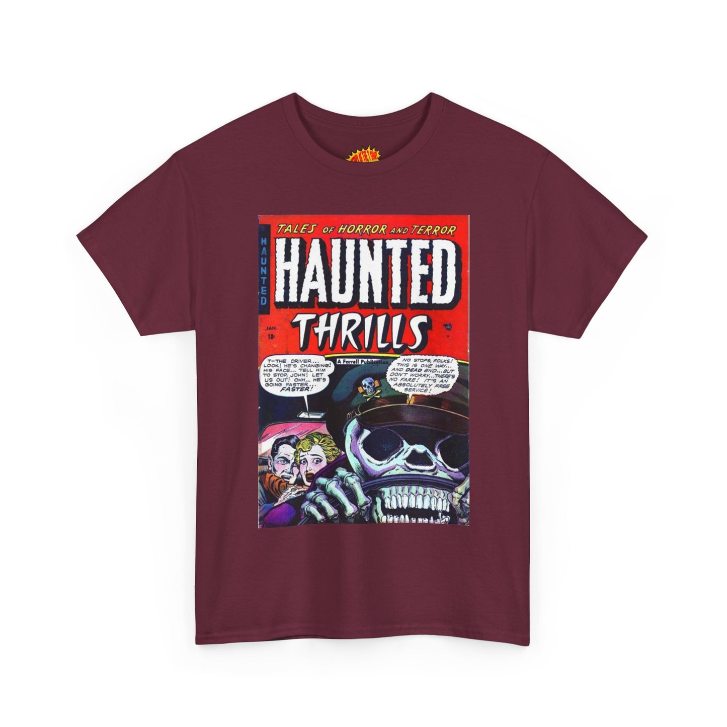 Haunted Thrills January Comic Tee Shirt *Multiple Colors*
