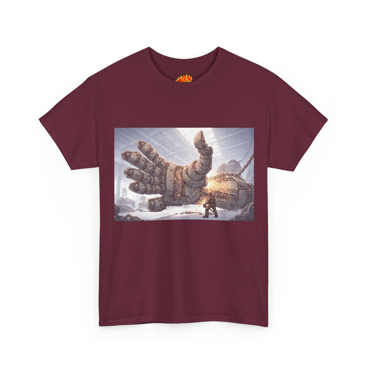 Anime Factory Welder w/Mech Robot Hand T-Shirt *Multiple Colors*
