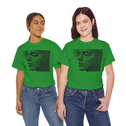 Face Line Drawing Portrait Graphic Art Tee Shirt