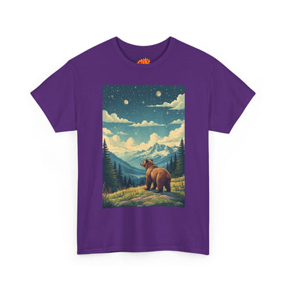 Mountain Bear Double Moon Scene T-Shirt