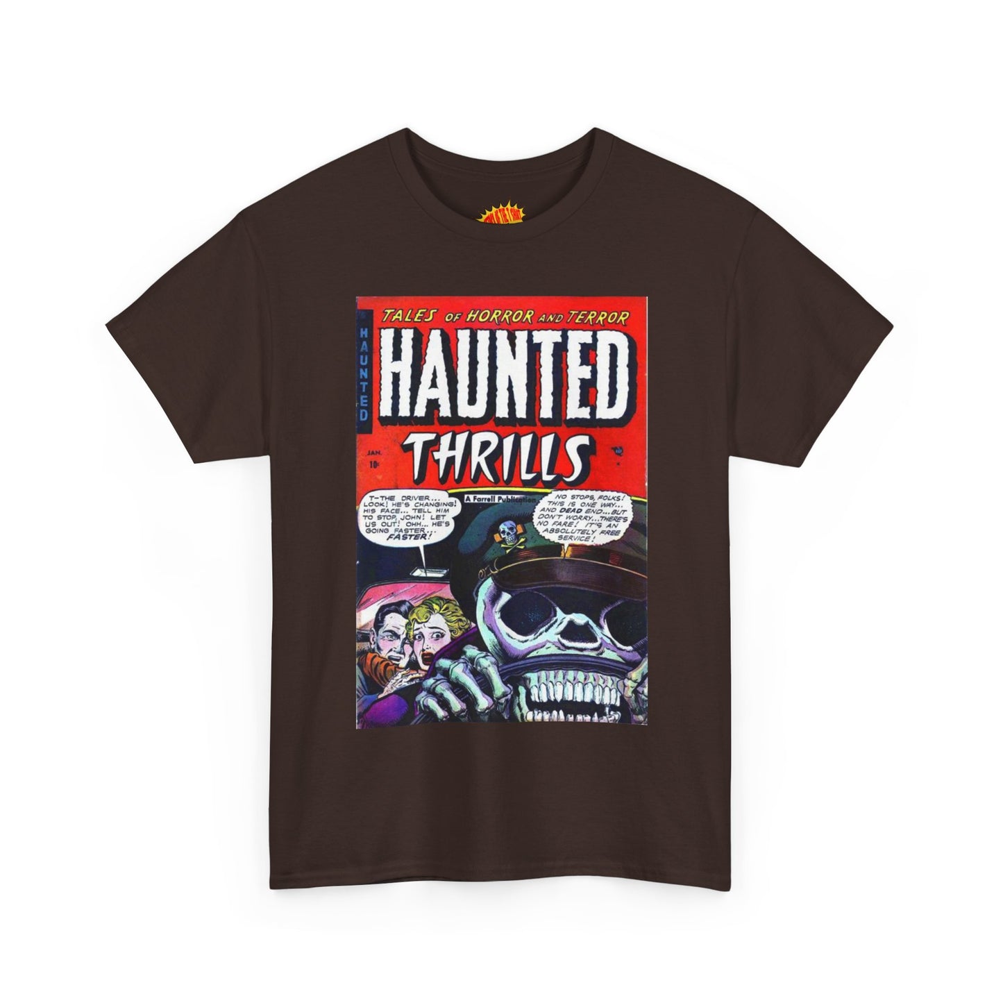 Haunted Thrills January Comic Tee Shirt *Multiple Colors*
