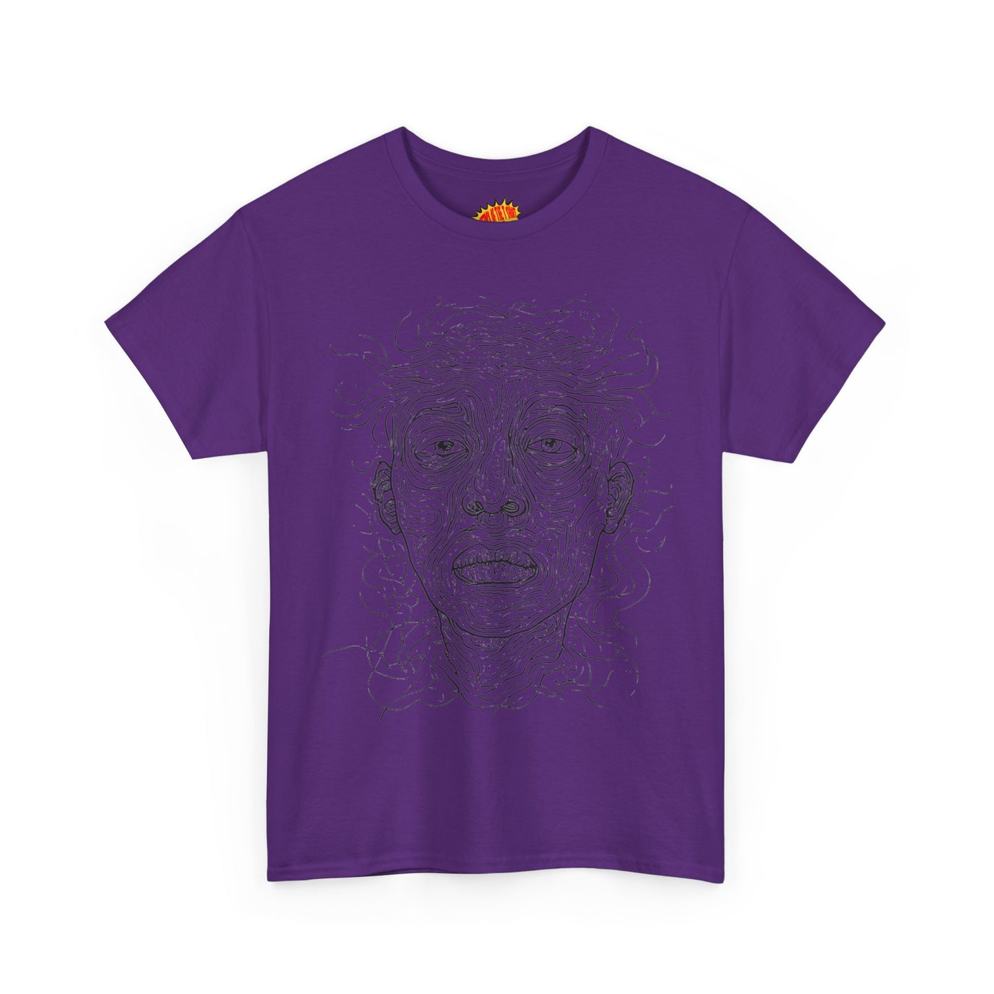 Graphic Line Art Portrait Tee Shirt *Multiple Colors*