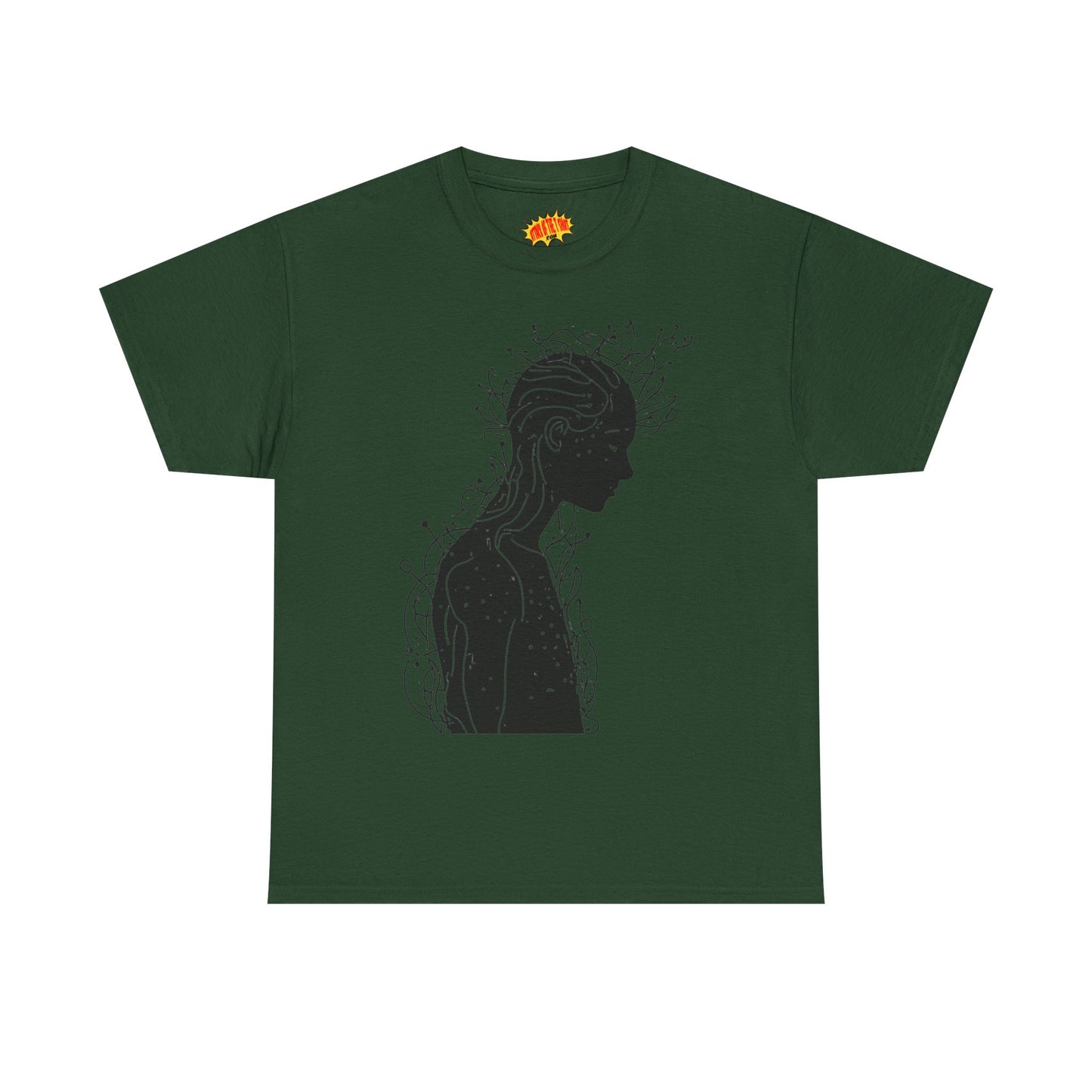 Human Silhouette Line Drawing Graphic Art Tee Shirt *Multiple Colors*