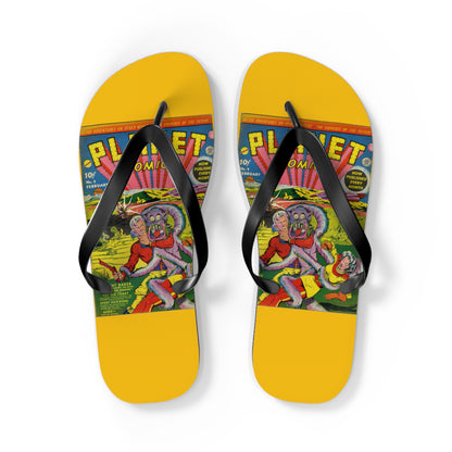 Planet Comics #2 Flip Flops Yellow *Multiple Sizes Available*