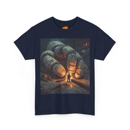 Anime Factory Welder w/Giant Robot Mech Hand T-Shirt