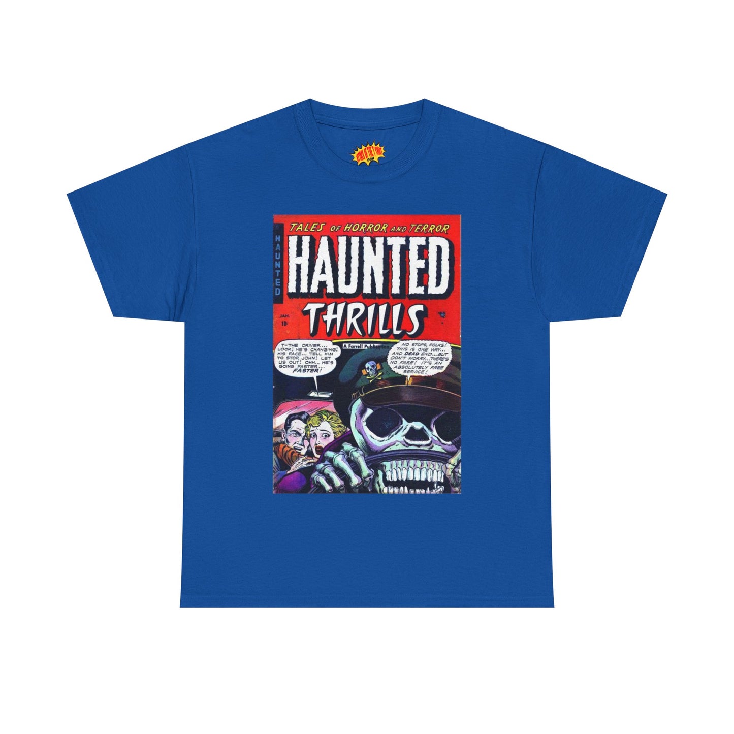 Haunted Thrills January Comic Tee Shirt *Multiple Colors*