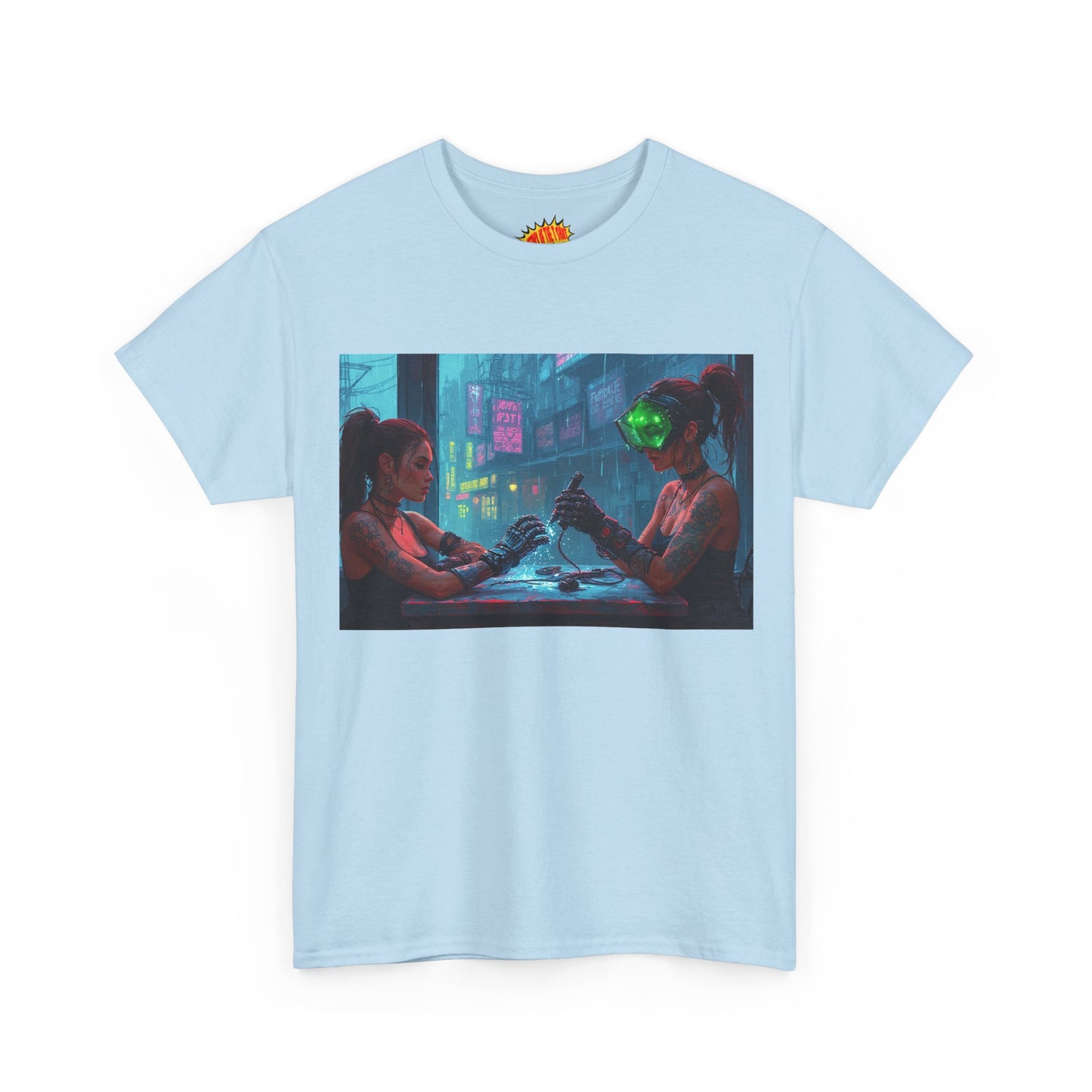 Cyberpunk Nail Salon Scene T-Shirt *Multiple Colors*