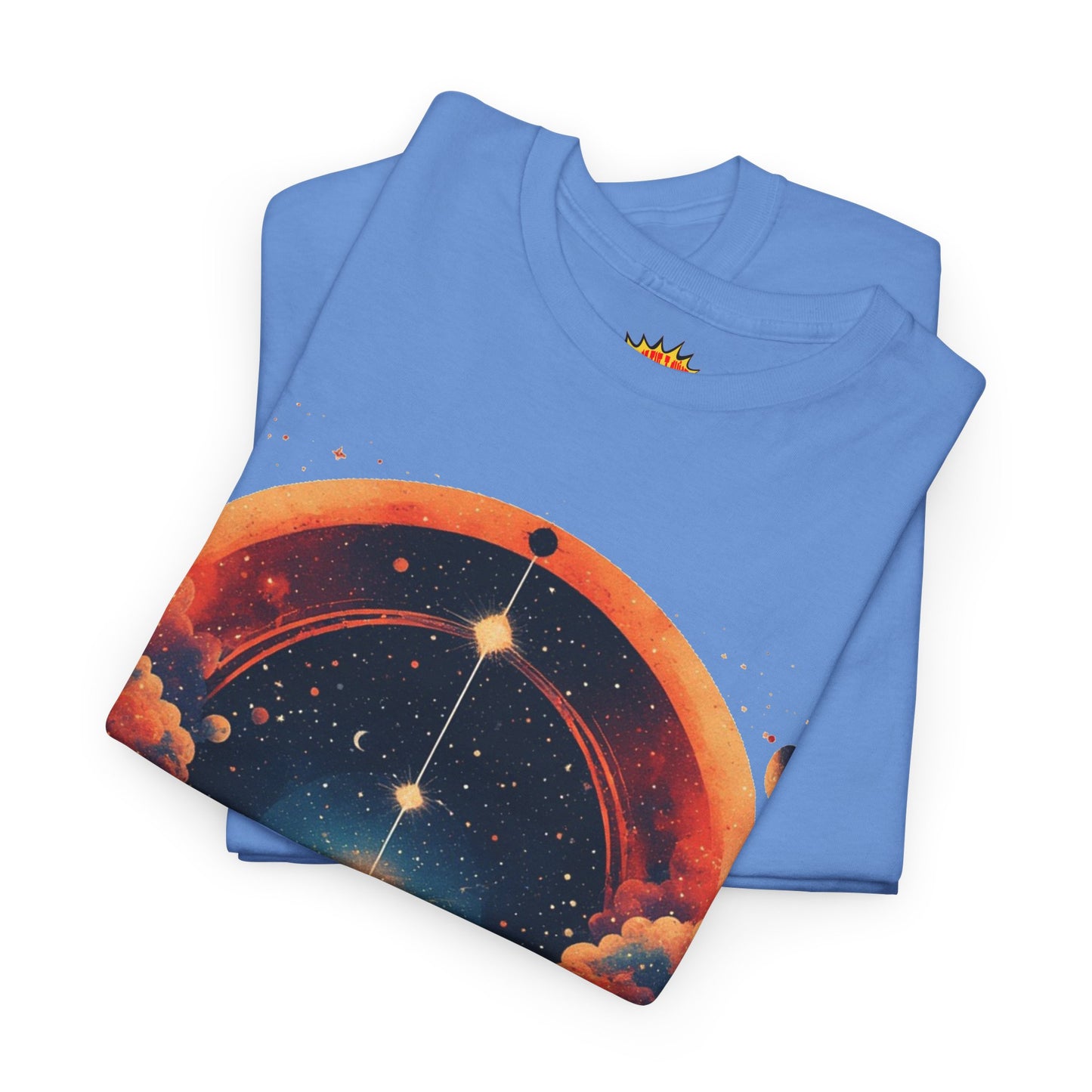 Round Galaxy Graphic Tee Shirt *Multiple Colors*