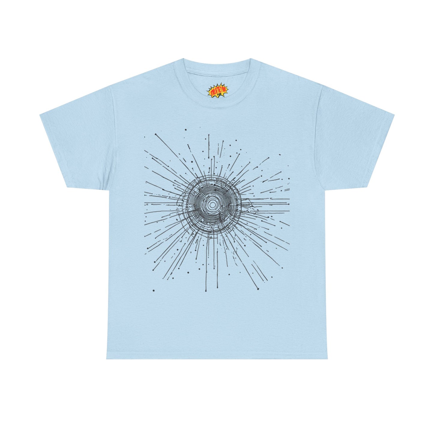 Circle Line Drawing Graphic Art Tee Shirt *Multiple Colors*