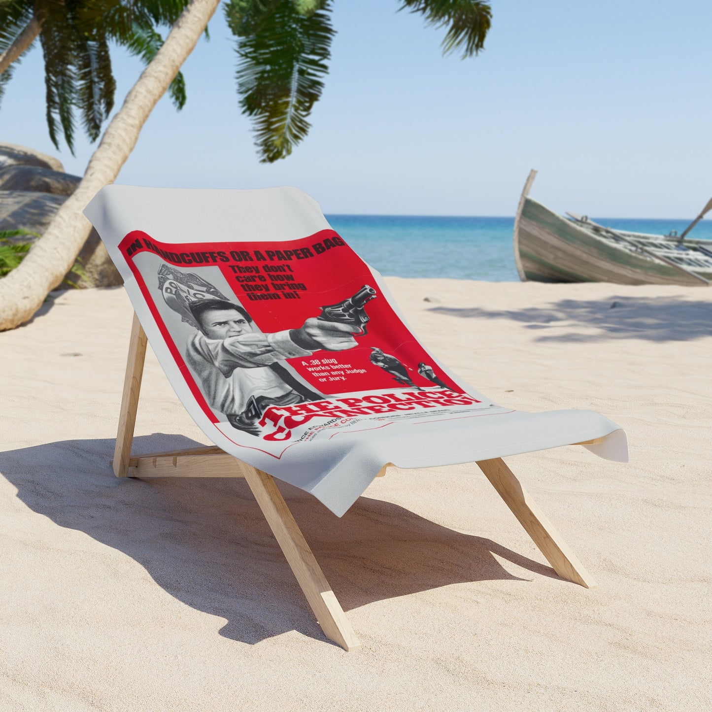 The Police Connection Retro Movie Poster Vintage Style Beach Towel 2 Sizes