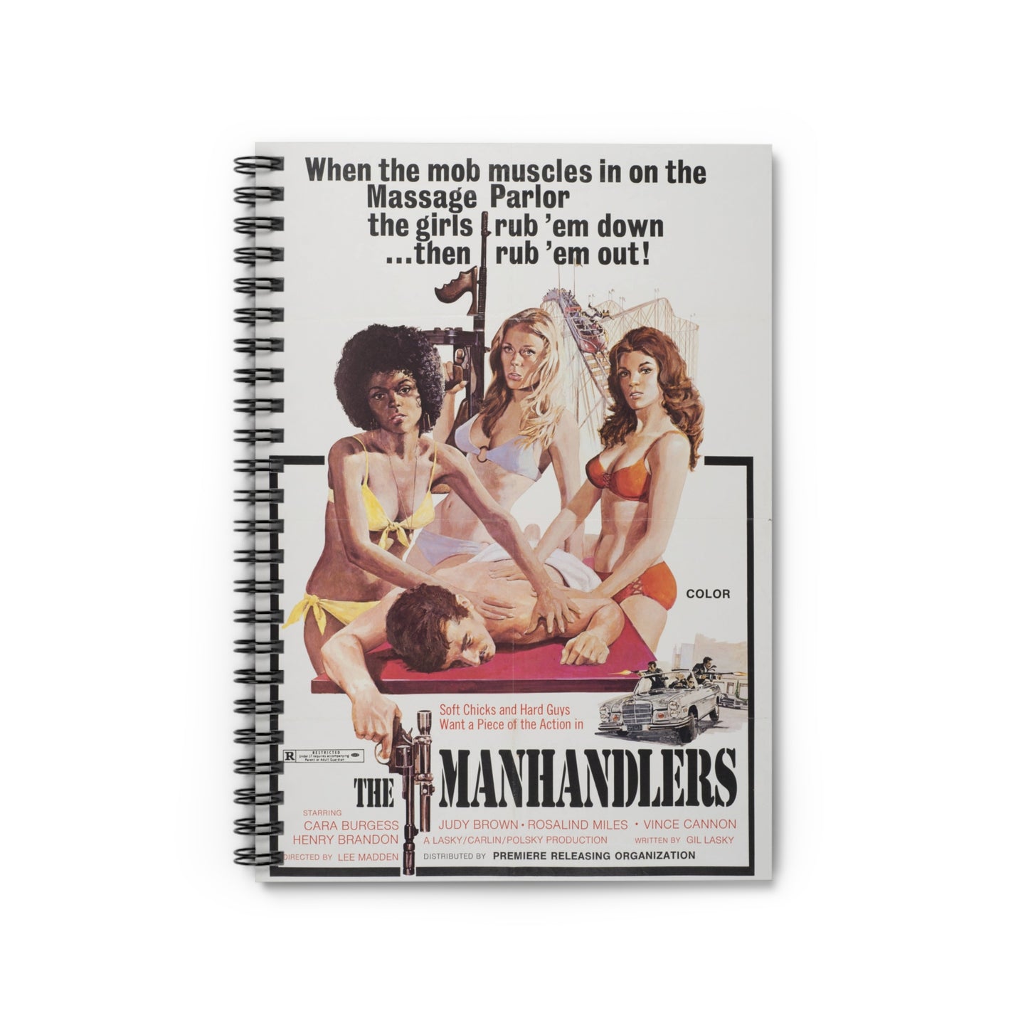 The Manhandlers - Vintage Movie Poster Notebook
