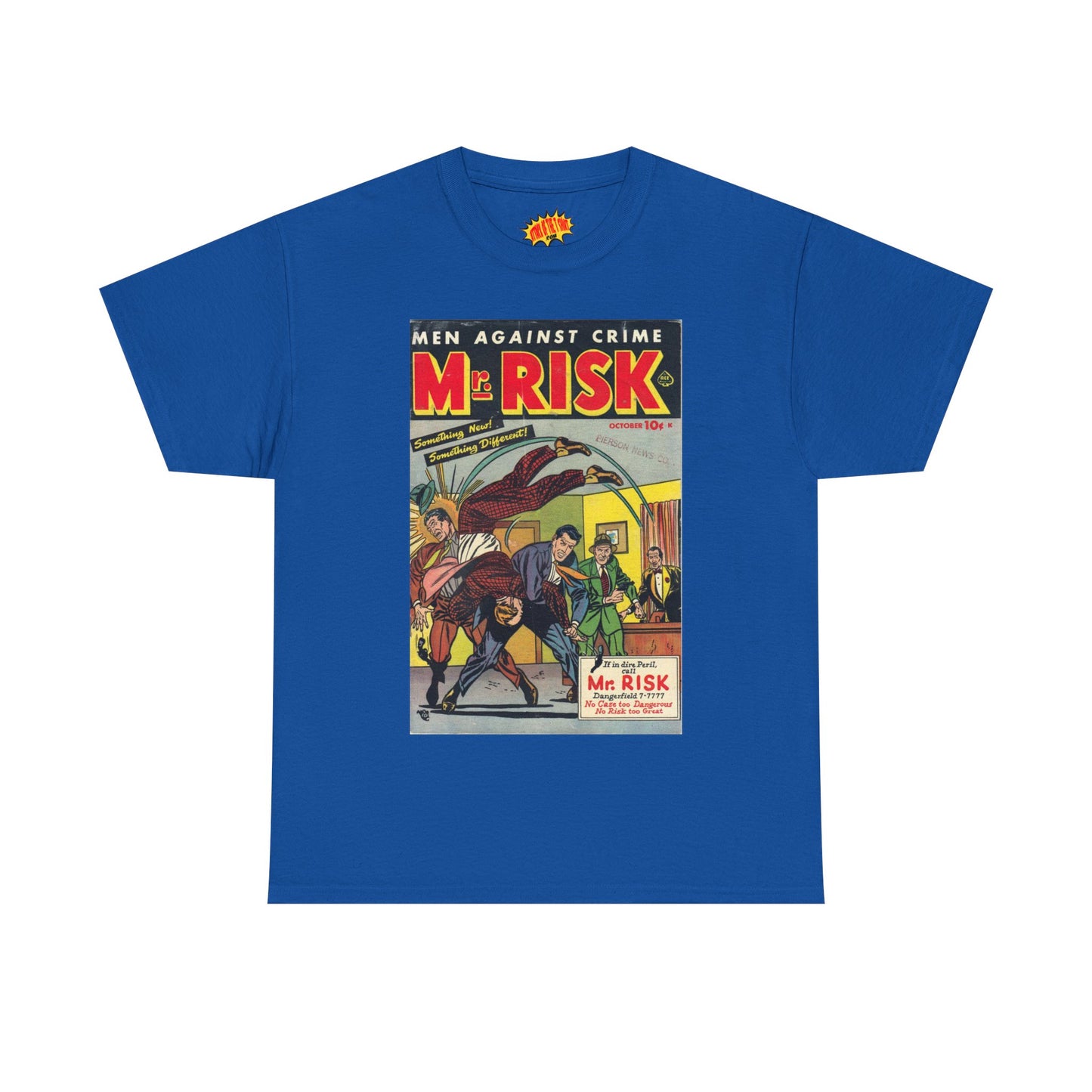 Mr. Risk October Comic Tee Shirt *Multiple Colors*
