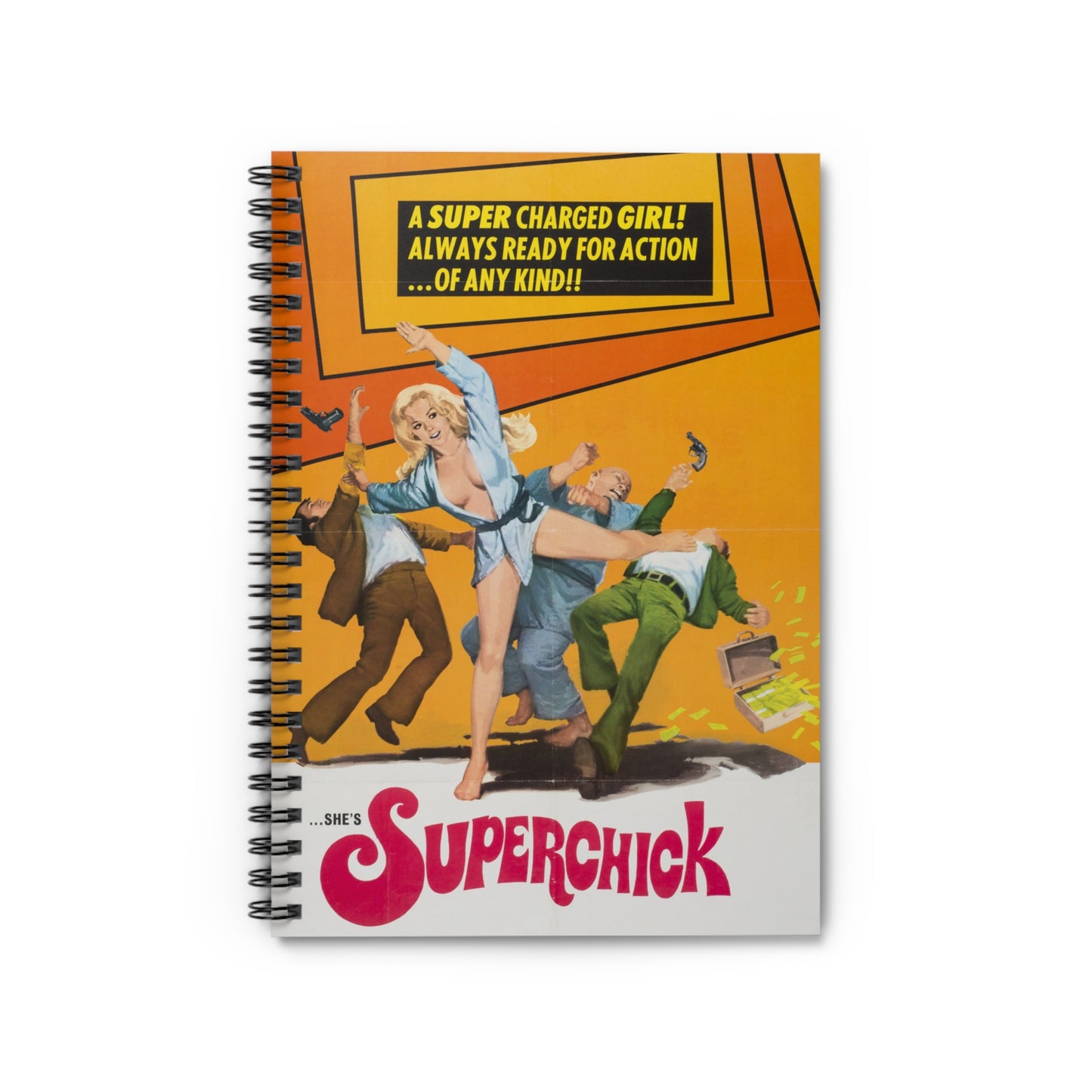 Superchick - Vintage Movie Poster Notebook