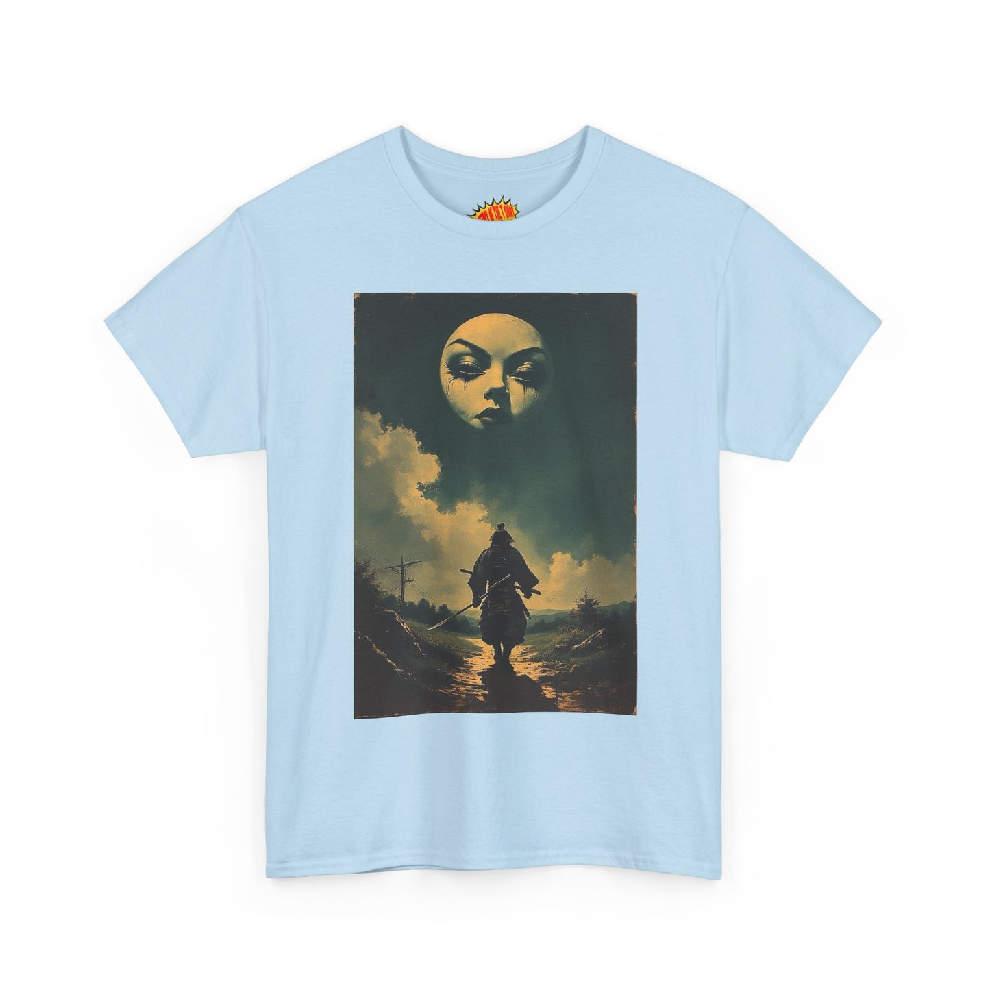 Walking Samurai w/Full Moon Face T-Shirt *Multiple Colors*