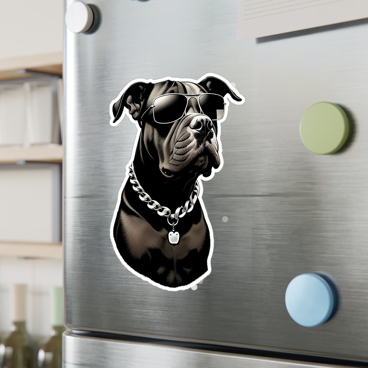 Dog with Sunglasses Durable Vinyl Decal Sticker