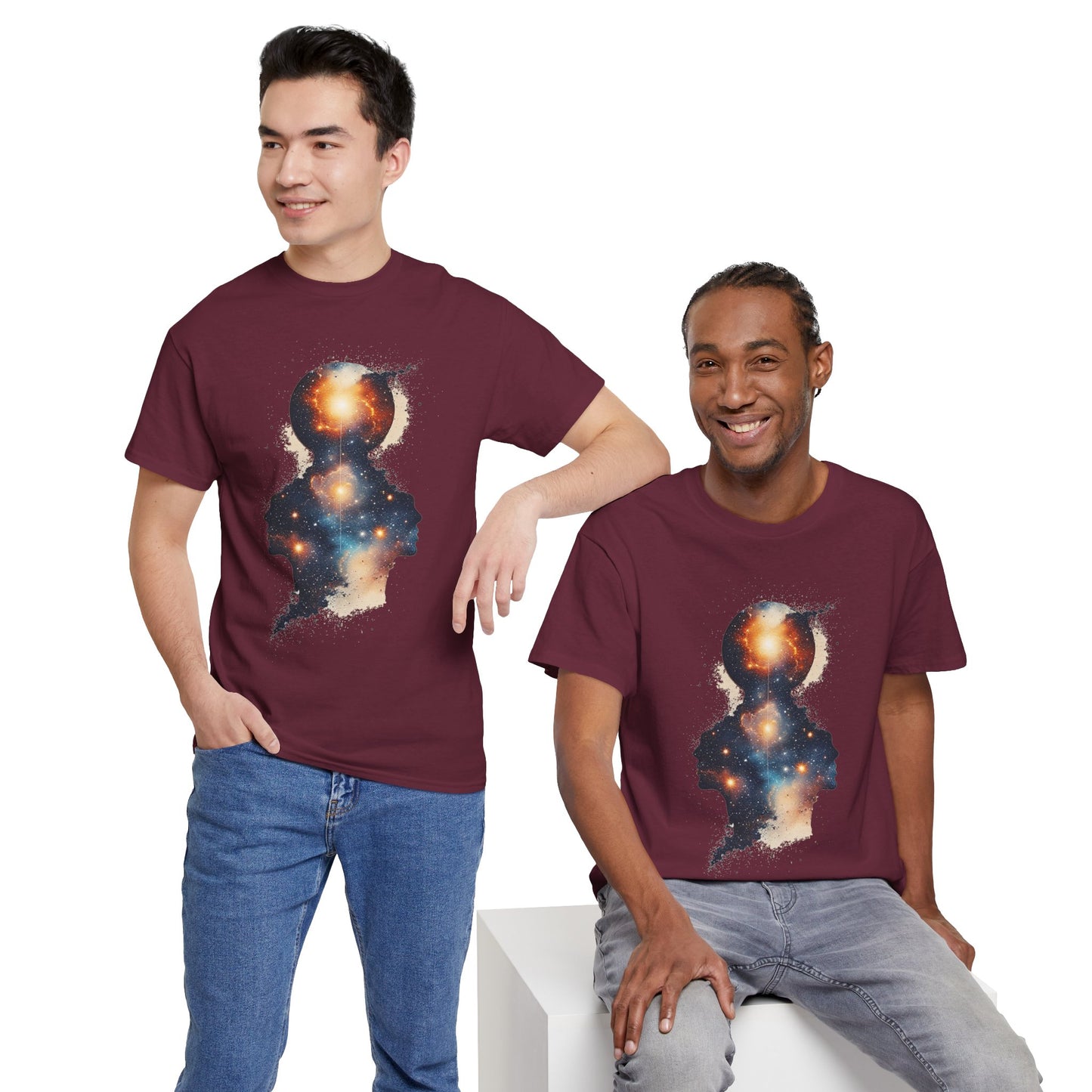 Multiple Galaxy Nebula Art Graphic Tee Shirt *Multiple Colors*