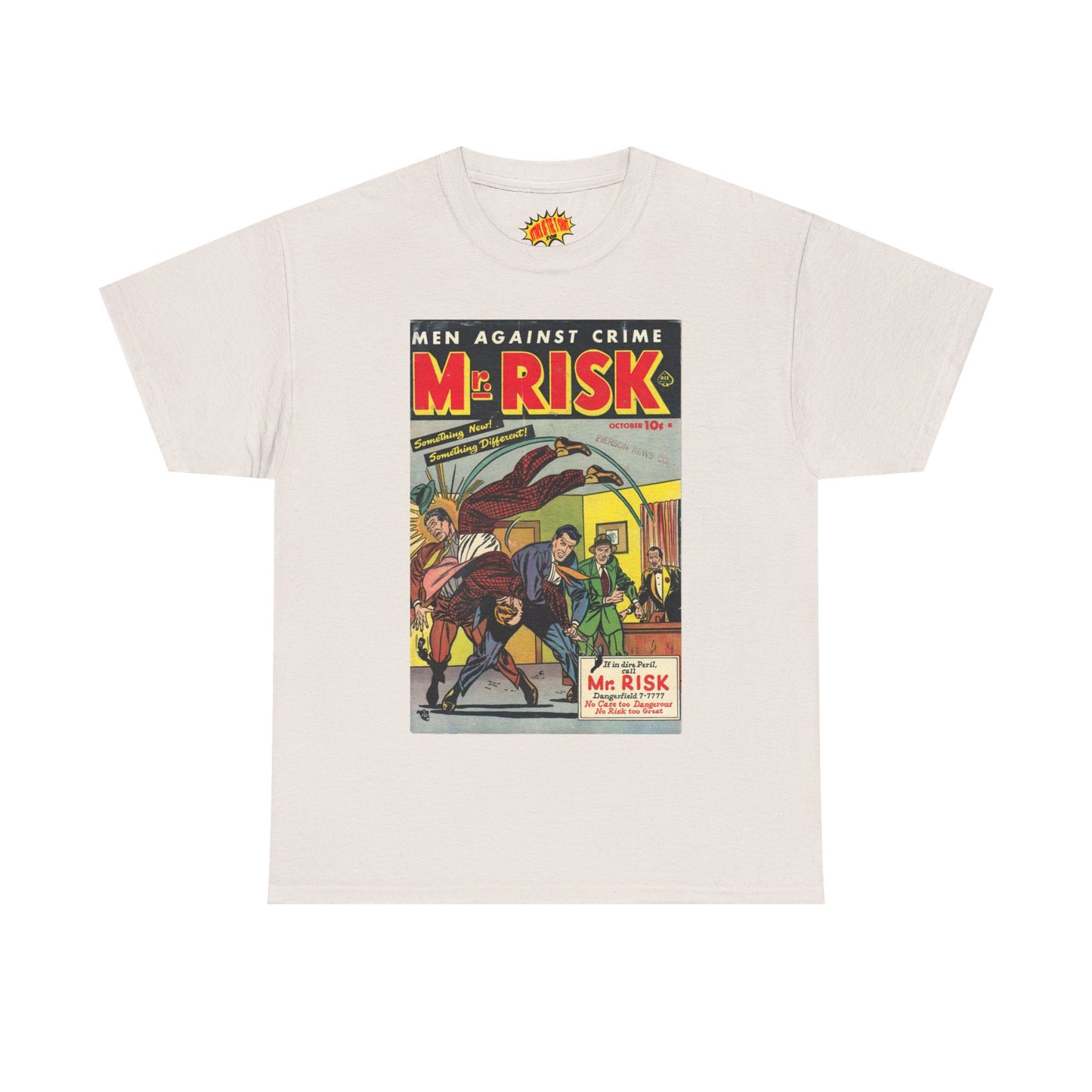 Mr. Risk October Comic Tee Shirt *Multiple Colors*