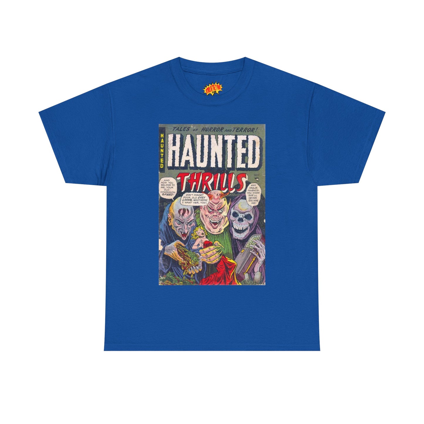 Haunted Thrills September Comic Tee Shirt *Multiple Colors*