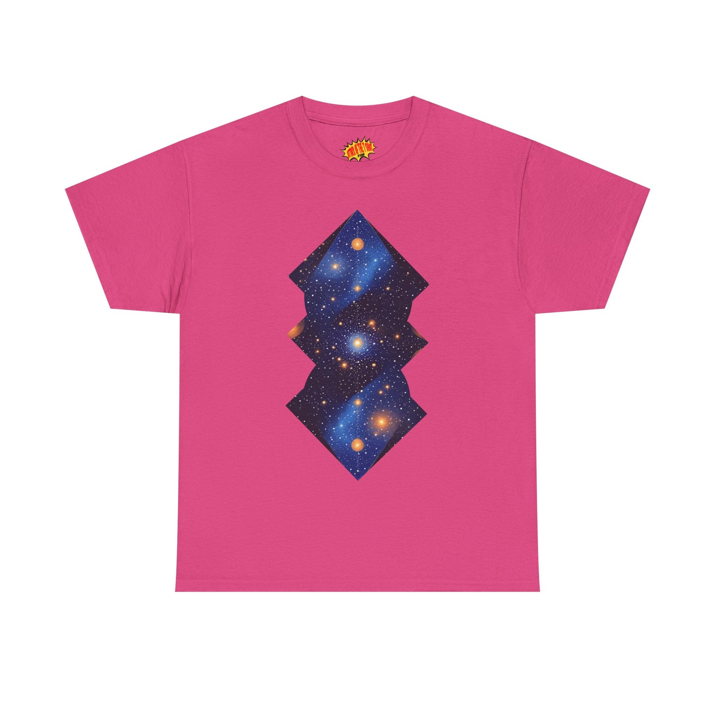 Geometric Shaped Galaxy Graphic Space Art Tee Shirt *Multiple Colors*