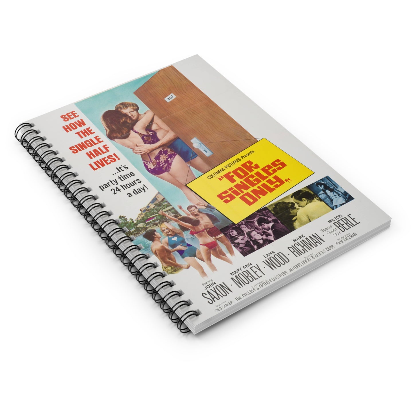 For Singles Only - Vintage Movie Poster Notebook