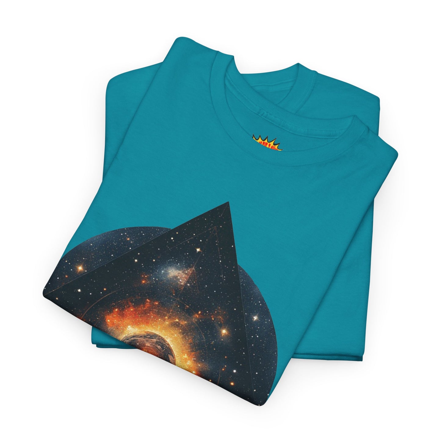 Rounded Diamond Shape Nebula Graphic Space Art Tee Shirt *Multiple Colors*
